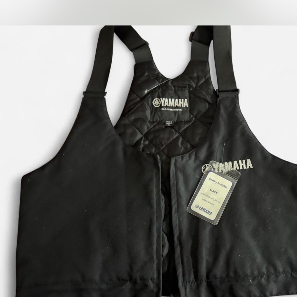 Yamaha Black Quilted Vest